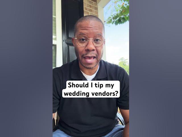 Video thumbnail for Should you tip your wedding vendors?