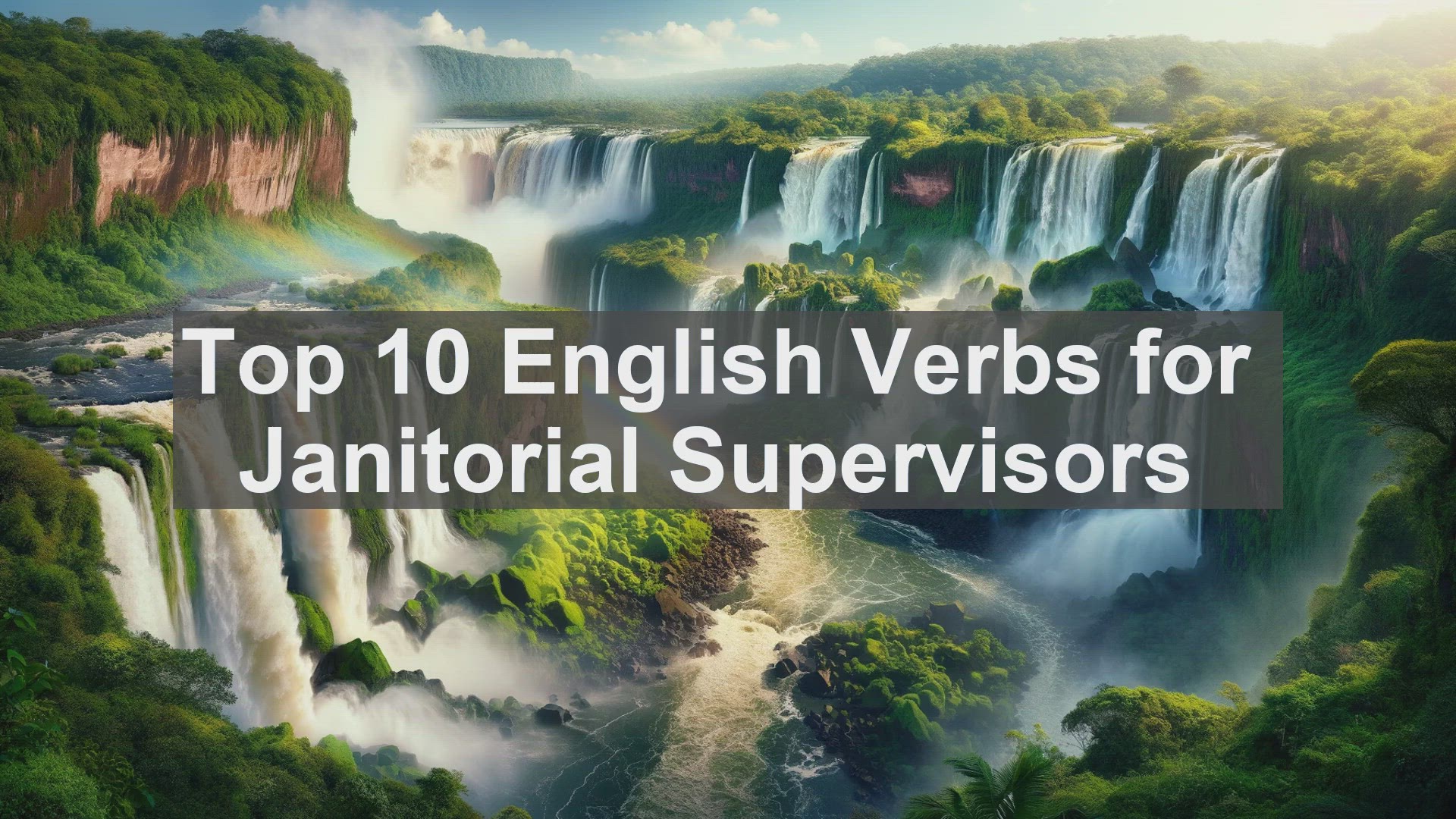 'Video thumbnail for Top 10 English Verbs for Janitorial Supervisors'