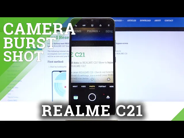 Video thumbnail for How to Take Burst Shot on REALME C21 – Make Series Of Photos