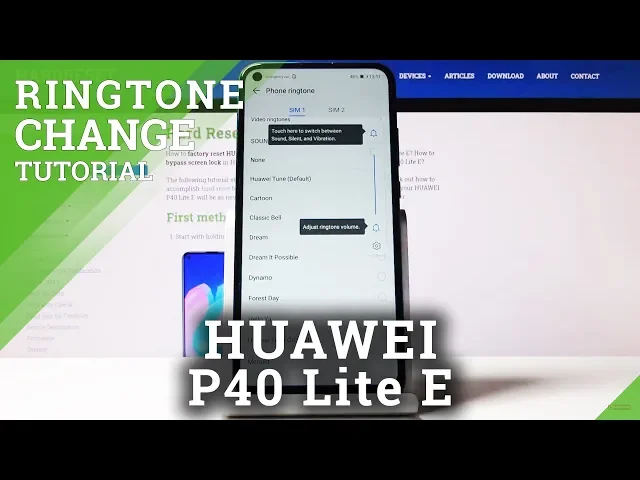 Video thumbnail for How to Change Ringtone in HUAWEI P40 Lite E - Ringtone List
