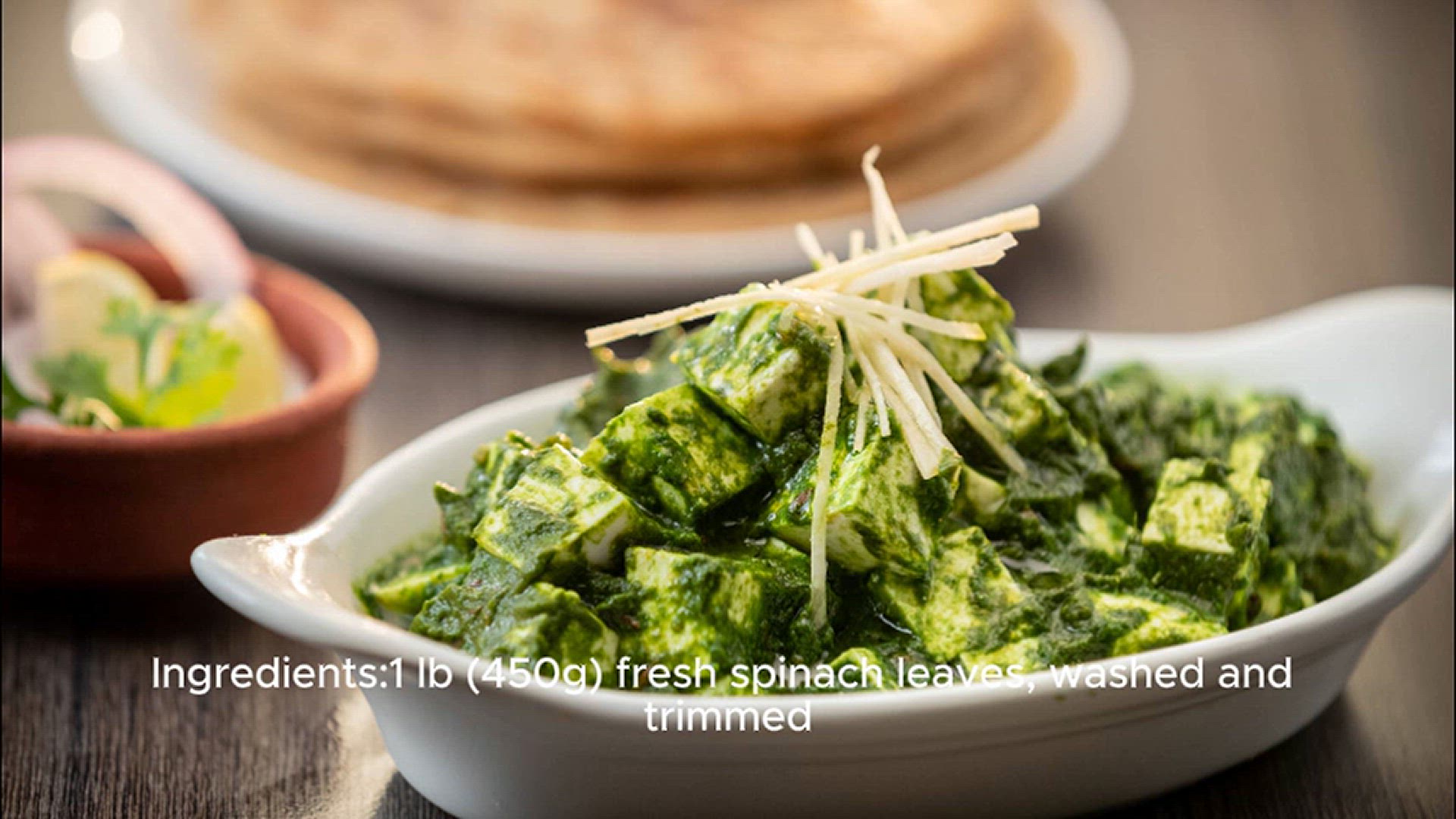 'Video thumbnail for Palak Paneer Recipe'