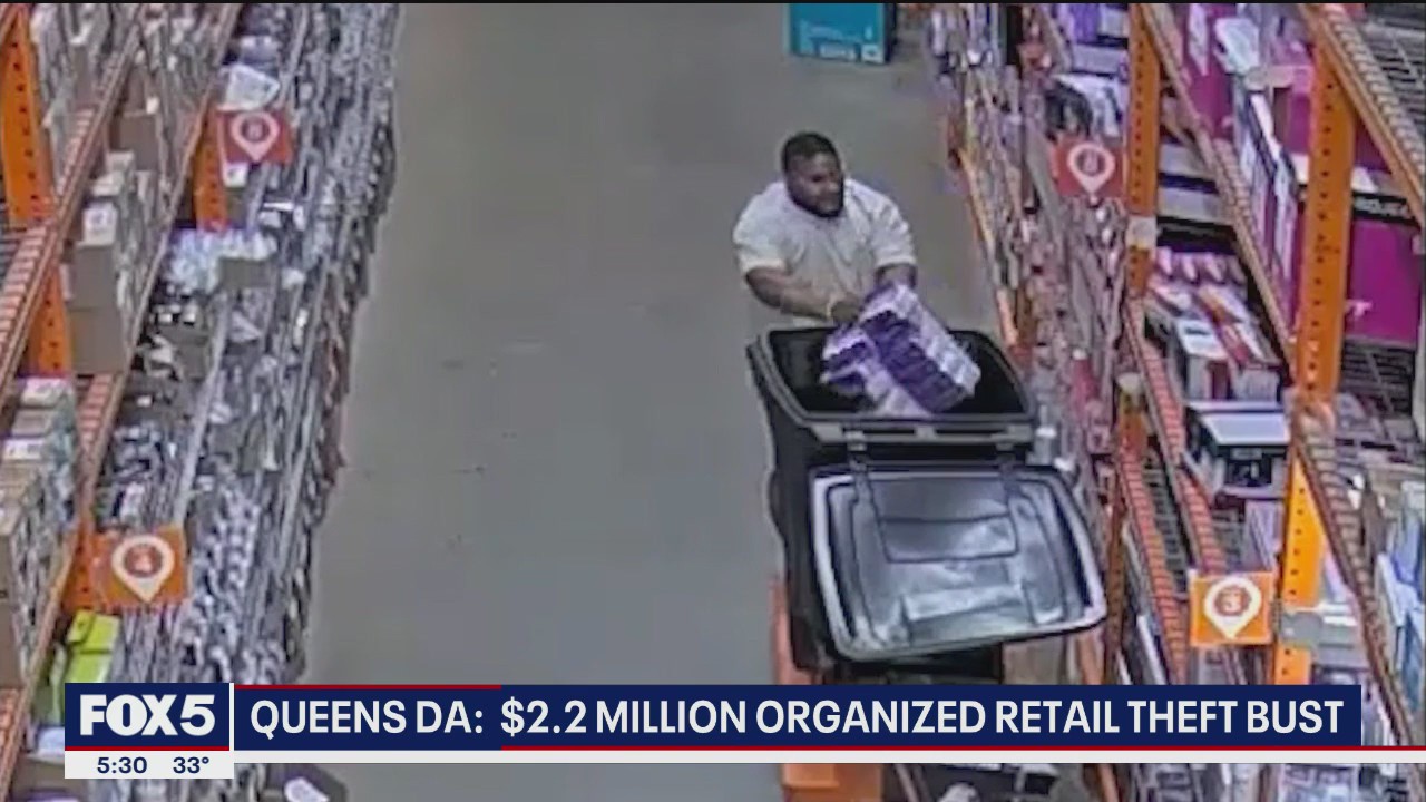 Video thumbnail for Queens retail theft ring: 13 charged with 780 counts