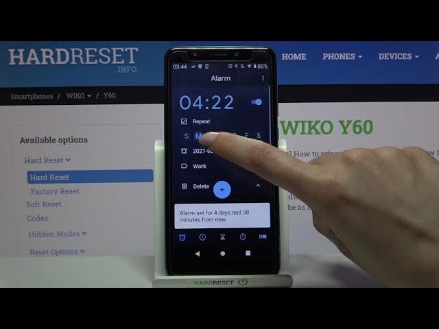 Video thumbnail for Personalize Alarm Clock - WIKO Y60 & Device Alarm Clock Options
