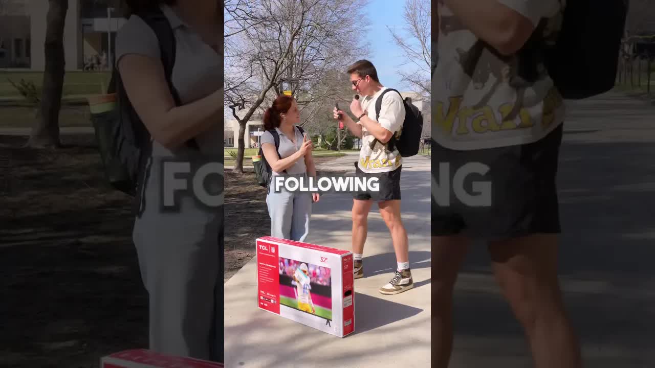 Video thumbnail for Giving Away a TCL TV to Random Followers!