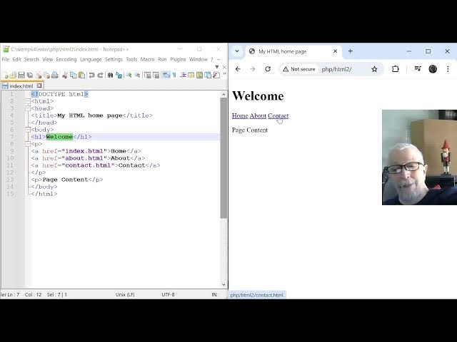 Video thumbnail for 2024 04 26 3pm Building a website - html vs PHP