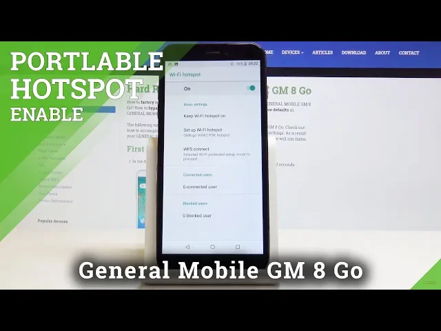 Video thumbnail for How to Enable Portable Hotspot in General Mobile GM 8 Go - Network Sharing