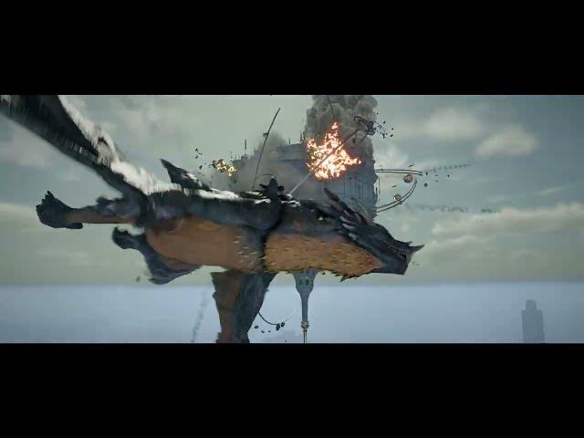 Video thumbnail for Crimson Desert - Ch 11 & Ch 12. Flying Fortress Orbian Destroyed | Musket of Demeniss Cutscene