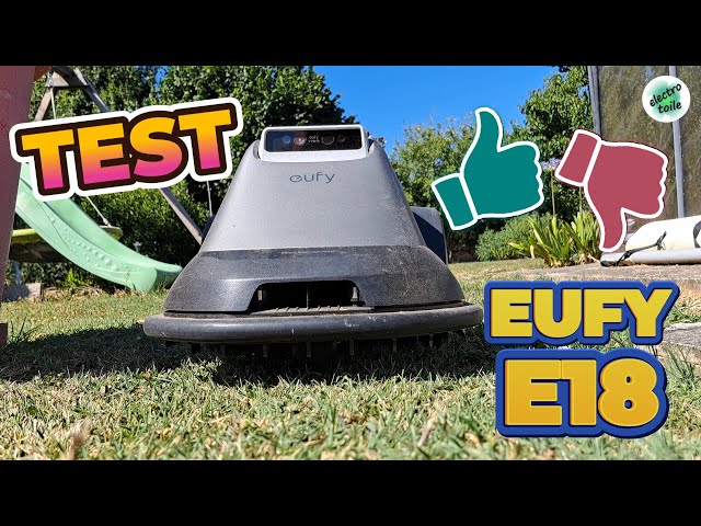 Video thumbnail for Ce robot tondeuse est totalement autonome. Le EUFY E18 révolutionne t-il l'entretien du jardin ?