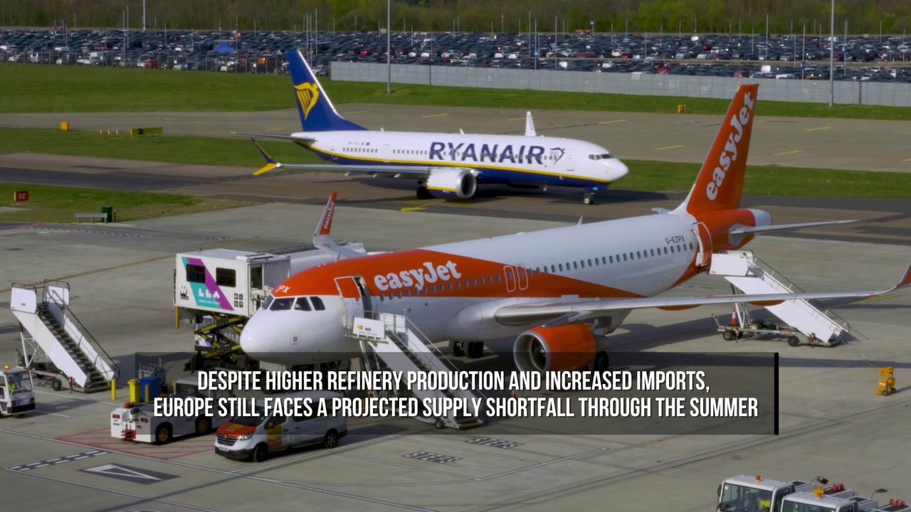Video thumbnail for Europe Faces Jet Fuel Squeeze as Iran Tensions Threaten Supplies.