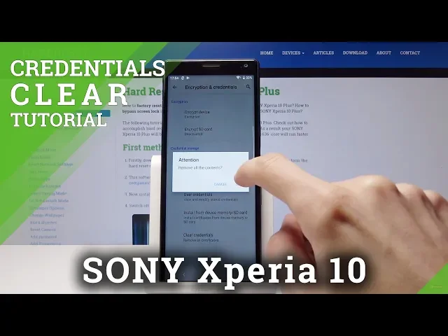 Video thumbnail for How to Clear Credentials on SONY Xperia 10 - Remove All Licenses