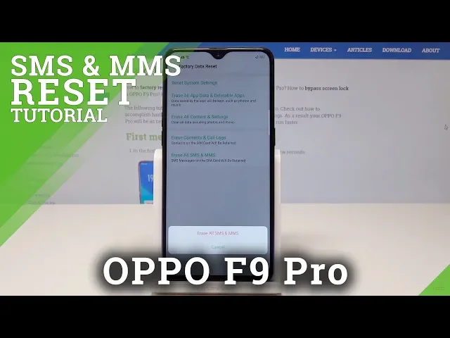 Video thumbnail for How to Reset SMS & MMS in OPPO F9 Pro - Clear SMS & MMS History