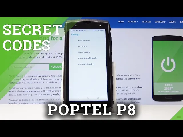 Video thumbnail for POPTEL P8 Secret Codes / Advanced Info