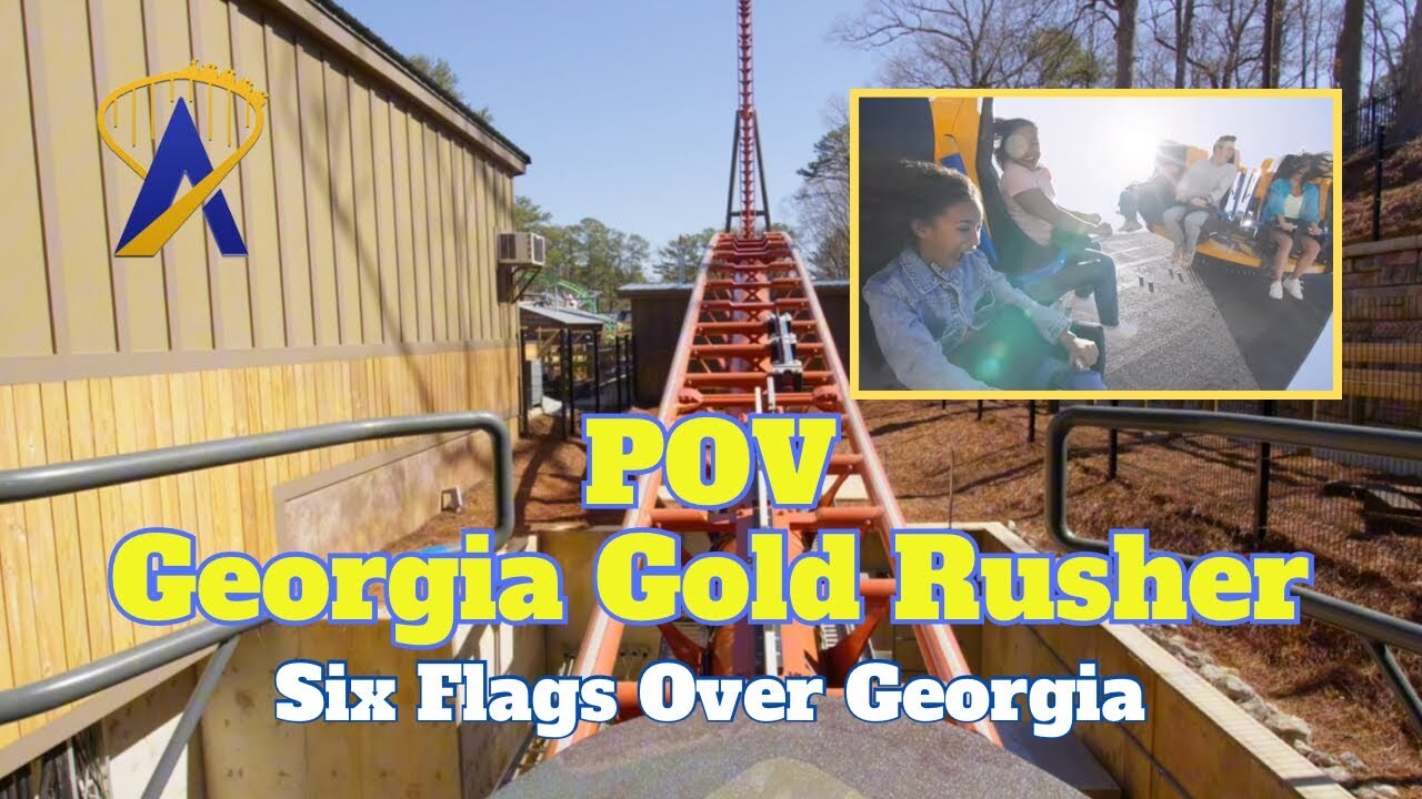 Video thumbnail for Georgia Gold Rusher POV - Six Flags Over Georgia