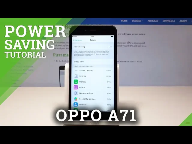 Video thumbnail for How to Enable Battery Saver in OPPO A71 - Power Saving Mode