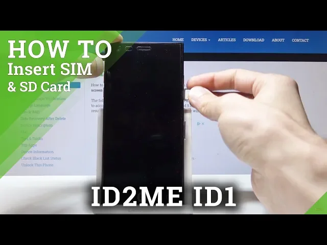 Video thumbnail for ID2ME ID1 Insert Micro SIM and Micro SD / How to install SIM & SD