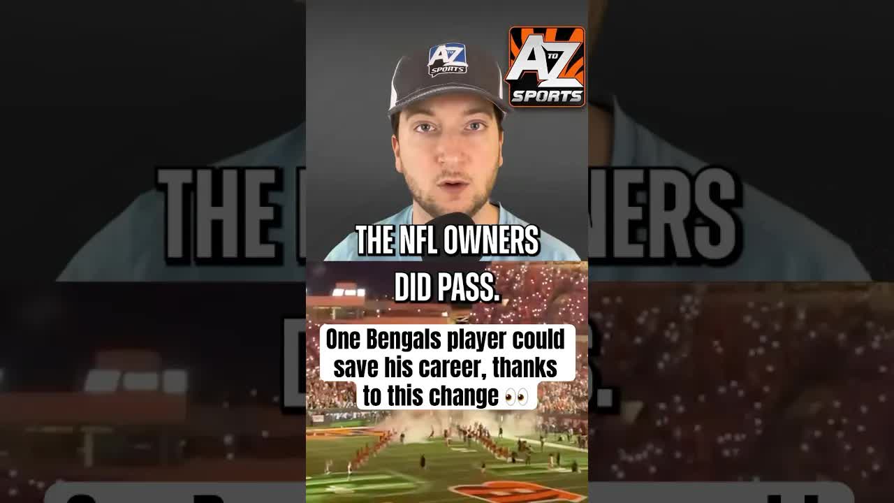 Video thumbnail for NFL Rule Change: Bengals Player Jermaine Burton's Career-Saving Opportunity