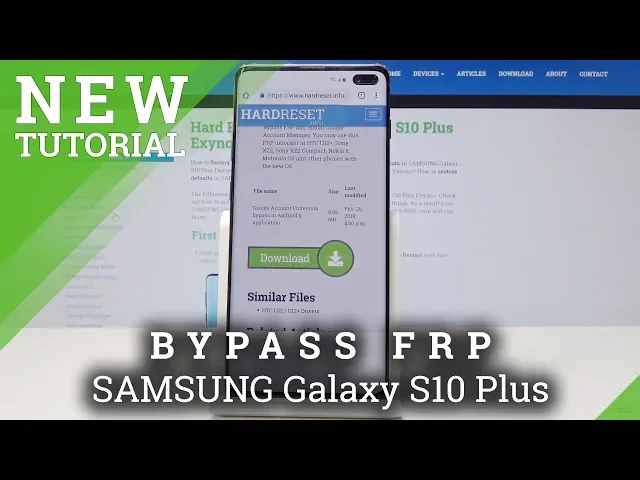 Video thumbnail for How to Bypass Factory Reset Protection in SAMSUNG Galaxy S10 Plus - Skip Google Verification