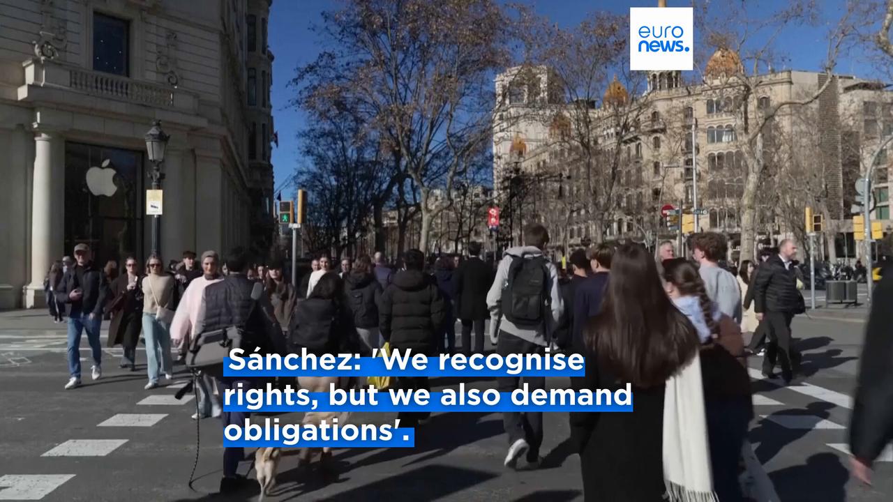 Video thumbnail for Spain finalises amnesty measures to give legal status to up to 500,000 immigrants