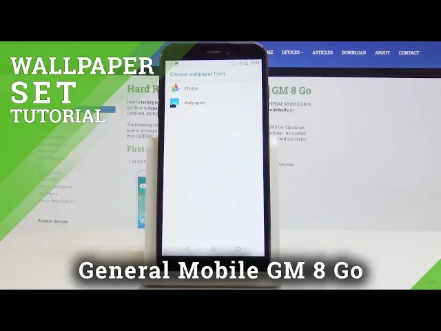 Video thumbnail for How to Change Wallpaper on GENERAL MOBILE GM 8 Go - Choose Display Background
