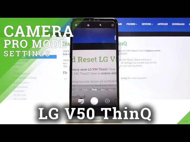 Video thumbnail for How to Use Camera Pro Manual Mode in LG V50 ThinQ – Use Advanced Options Manually