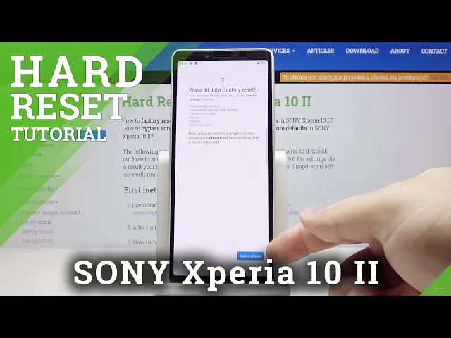 Video thumbnail for How to Hard Reset SONY Xperia 10 II – Factory Reset via Settings