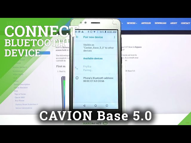 Video thumbnail for CAVION Base 5.0 – Share Data via Bluetooth / Connection between Devices