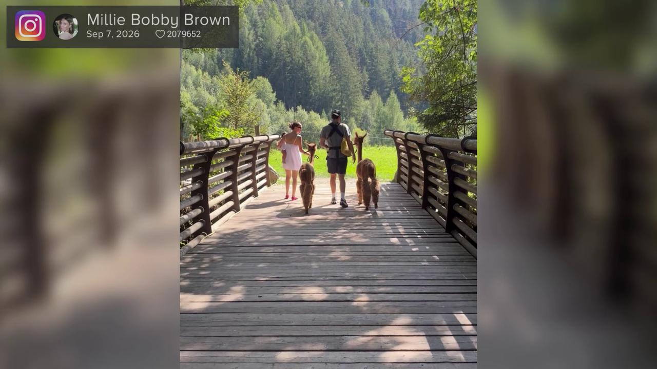 Video thumbnail for UNCAPTIONED: Millie Bobby Brown and Jake Bongiovi confirm birth of second child.