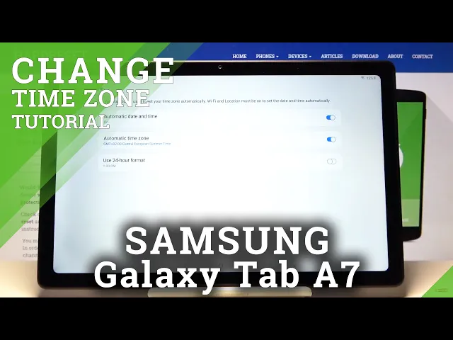 Video thumbnail for How to Set Up Date & Time on SAMSUNG Galaxy TAB A7 2020 – Select Time Zone