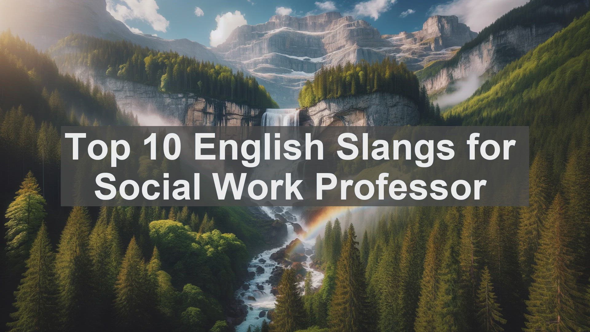 'Video thumbnail for Top 10 English Slangs for Social Work Professor'