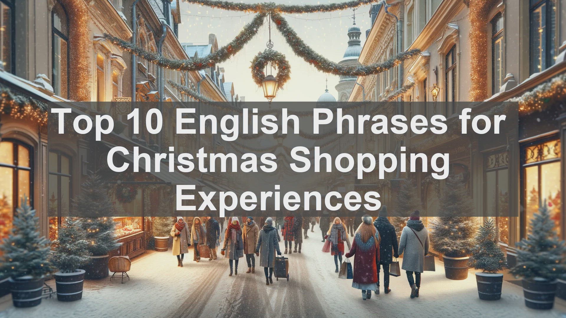 'Video thumbnail for Top 10 English Phrases for Christmas Shopping Experiences'
