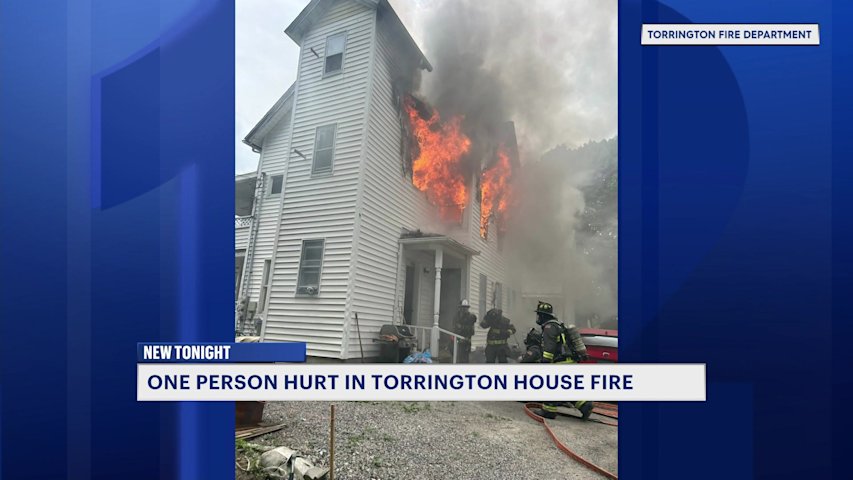 Video thumbnail for 1 person injured in Torrington house fire