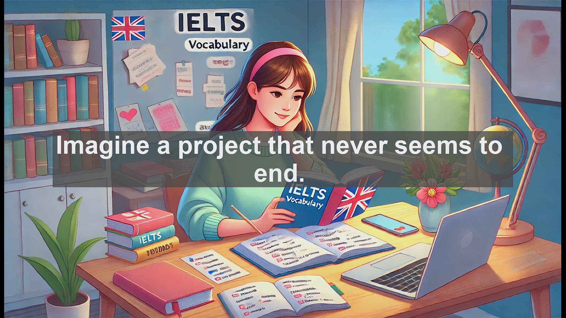 'Video thumbnail for 2500 Must Know IELTS 6.5 Vocabulary - Understanding 'Ongoing': A Key Word for IELTS and Everyday English'
