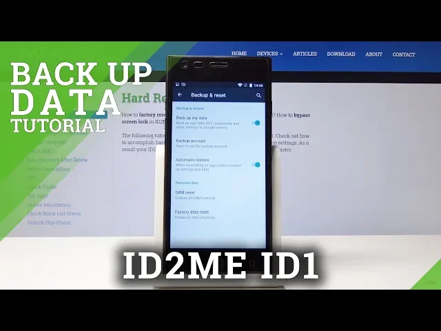 Video thumbnail for How to Back Up Data in ID2ME ID1 - Enable Google Backup