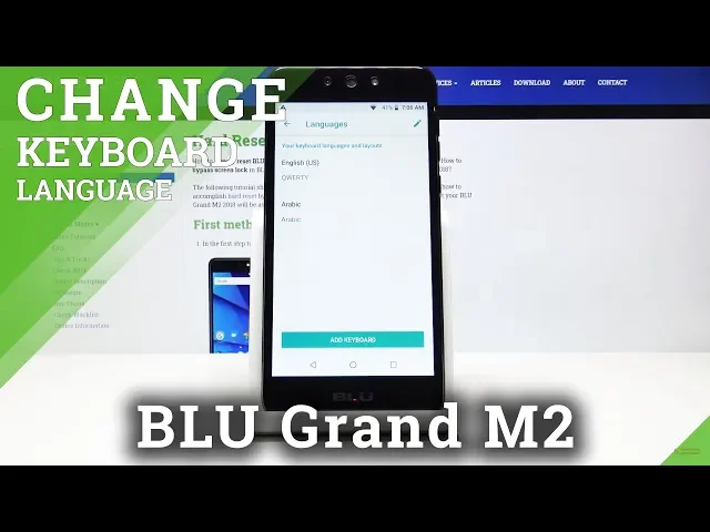 Video thumbnail for How to Change Keyboard Language in BLU Grand M2 – Dictionary Settings