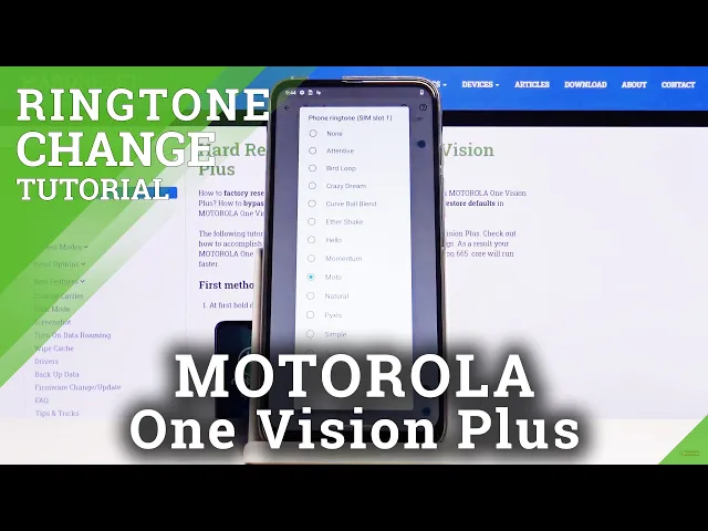 Video thumbnail for How to Change Ringtone in MOTOROLA One Vision Plus – Find Ringtone List