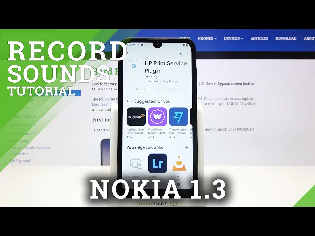 Video thumbnail for How to Record Sounds on NOKIA 1.3 – Use Sounds Recorder