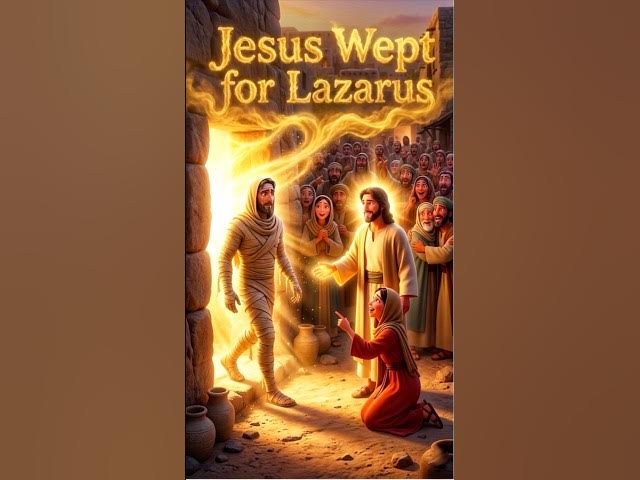 Video thumbnail for Jesus Wept for Lazarus #Jesus #Christianshort #God #Bibleverse #Faith #Gospel #Prayer #youtubeshorts