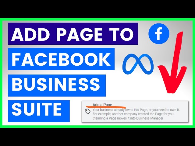 Video thumbnail for How To Add Page To Facebook Business Suite/Business Manager? [in 2025] (Claim A Facebook Page)