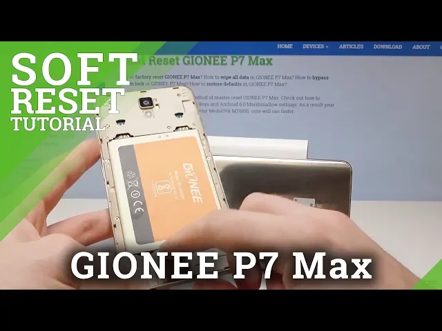 Video thumbnail for SOFT RESET GIONEE P7 MAX - Remove Battery