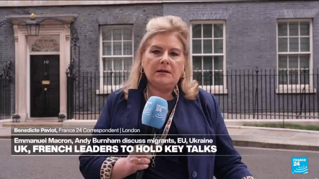 Video thumbnail for Tapestry diplomacy: UK-France ties in focus as Macron and Burnham hold first talks