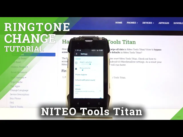 Video thumbnail for How to Change Ringtone in Niteo Tools Titan – Set Up a New Ringtone