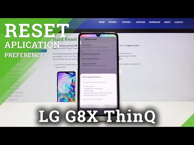 Video thumbnail for How to Reset App Preferences in LG G8X ThinQ – App Settings