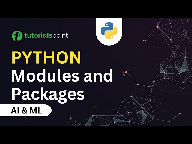 'Video thumbnail for Modules and Packages in Python | Python Modules | Python Tutorials | VSCode | Tutorialspoint'