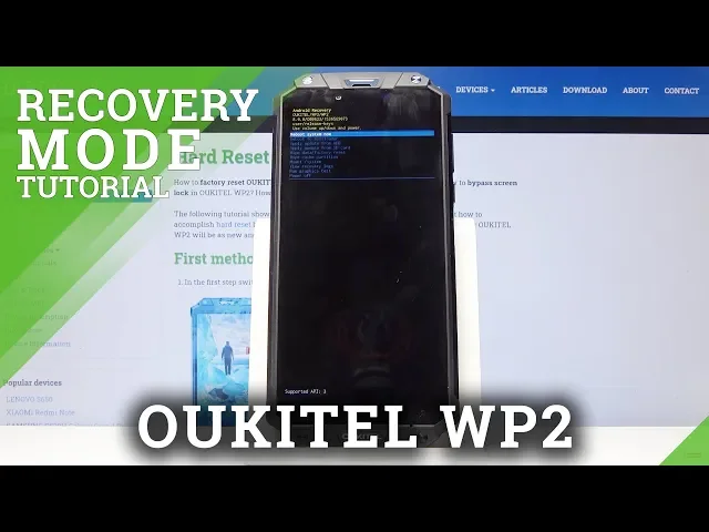 Video thumbnail for Recovery Mode in OUKITEL WP2 - Android System Recovery