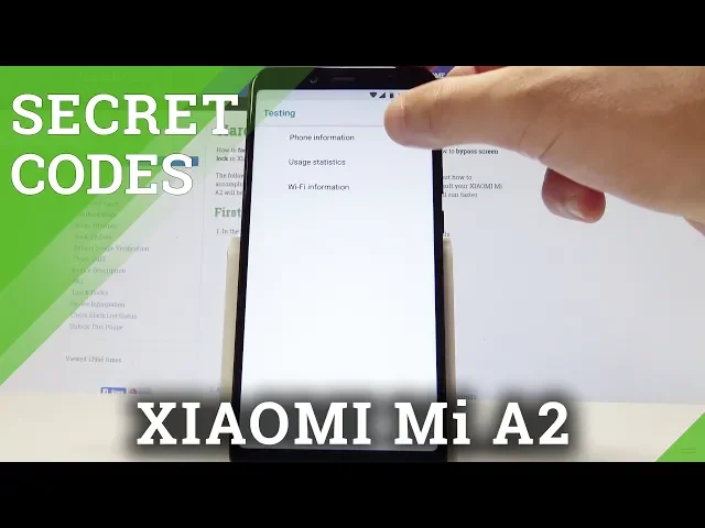 Video thumbnail for CODES XIAOMI Mi A2 - Secret Options / Hidden Mode / Advanced Menu