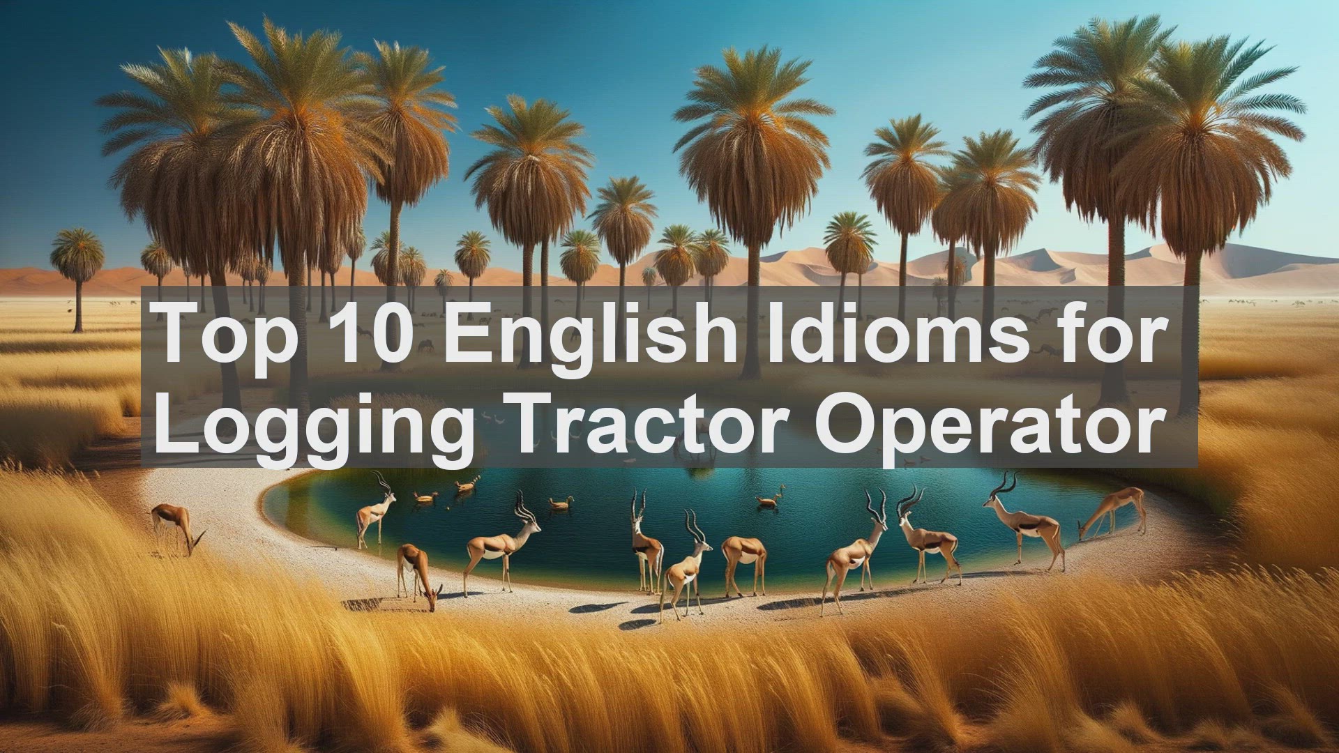 'Video thumbnail for Top 10 English Idioms for Logging Tractor Operator'