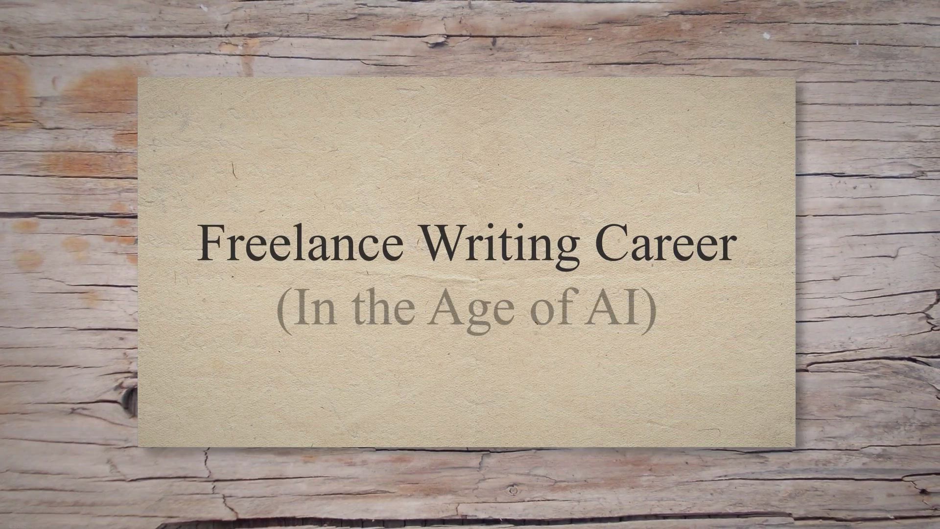 Video thumbnail for How to Start a Freelance Writing Career from Scratch
