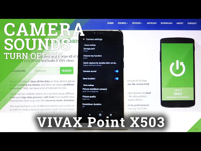 Video thumbnail for How to Manage Camera Sounds in VIVAX Point X503 – Find Camera Sounds Optionsmera Sounds Turn on off