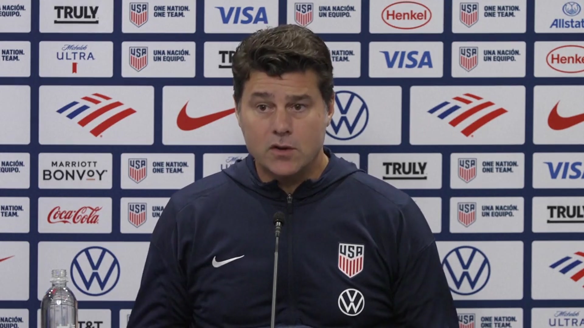 'Video thumbnail for 'Shocked' - Pochettino reacts to Levy's Spurs departure'