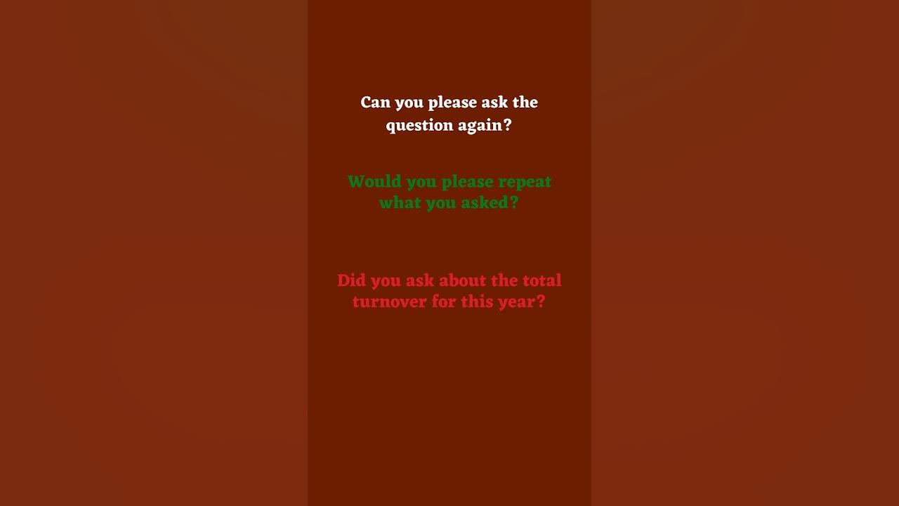 'Video thumbnail for Ask for Clarification in English Part 14'